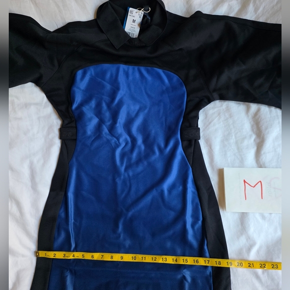 Adidas blue version Originals Women's Dress Maxi Blue/black BNWT - Picture 12 of 16